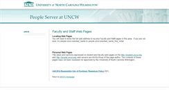 Desktop Screenshot of people.uncw.edu