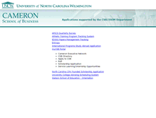 Tablet Screenshot of csbapp.uncw.edu