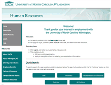 Tablet Screenshot of jobs.uncw.edu